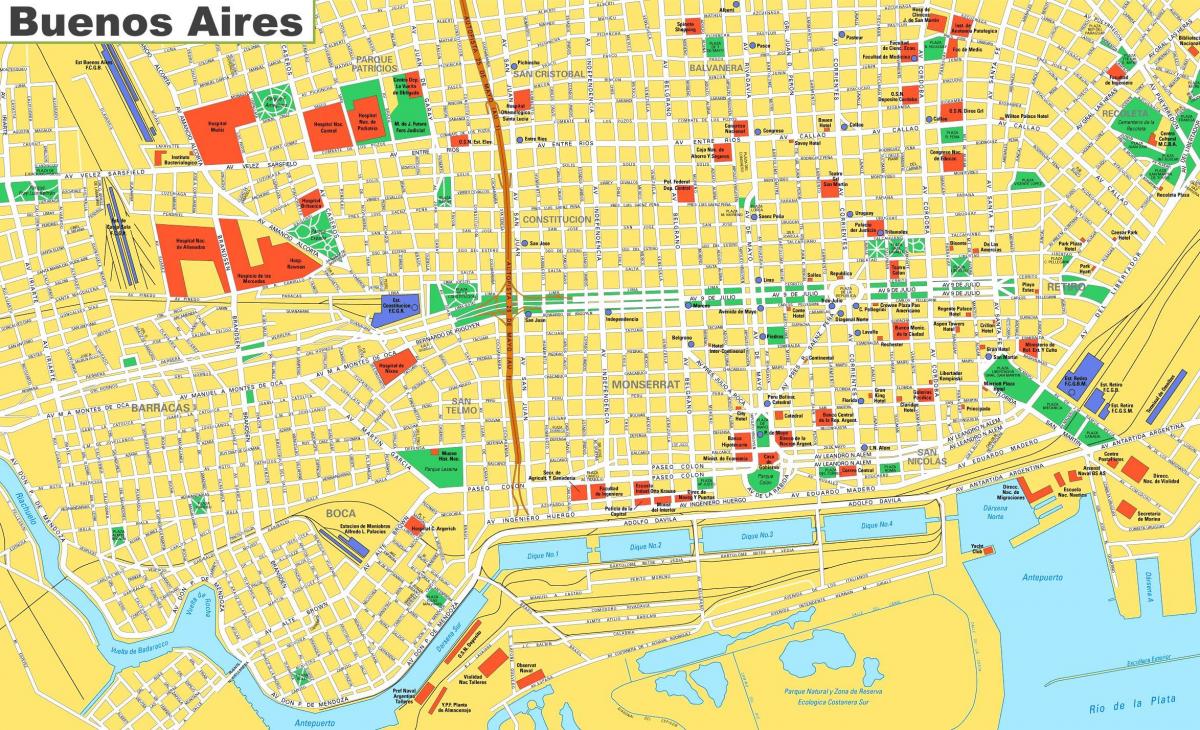 خريطة مدينة بوينس آيرس